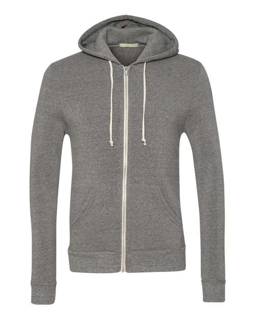 Rocky Eco - Fleece Full - Zip Hoodie - Eco Grey / XS