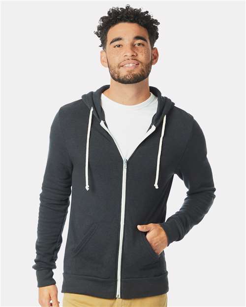 Rocky Eco - Fleece Full - Zip Hoodie - Eco True Black / XS