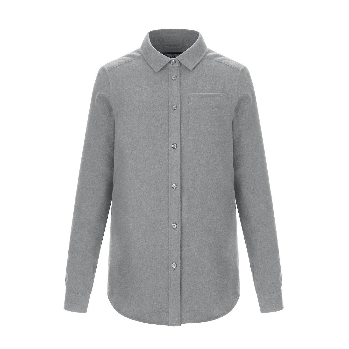 S04501 - Chalet Ladies Brushed Flannel Shirt Silver Heather