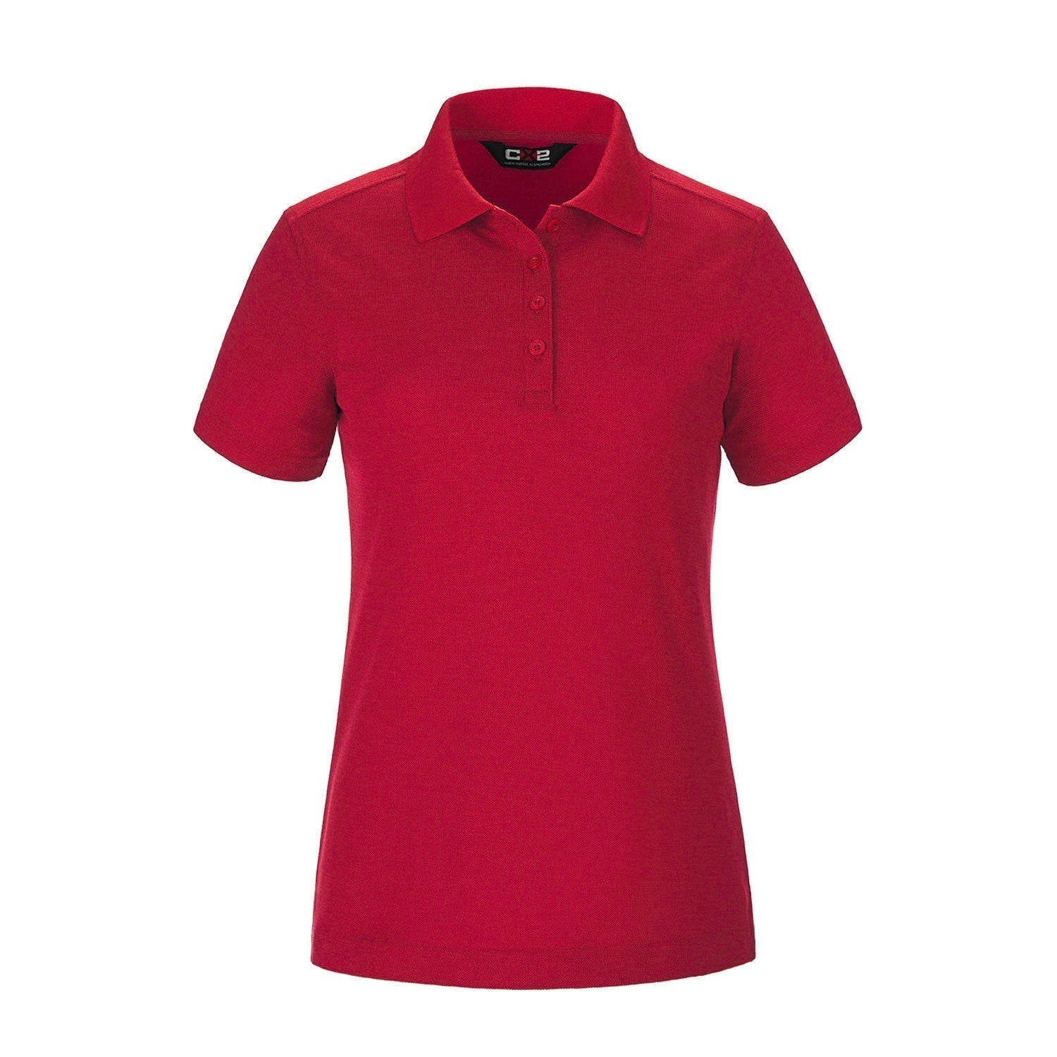 S05736 - Ace Ladies Pique Mesh Polo Red / XS Polos