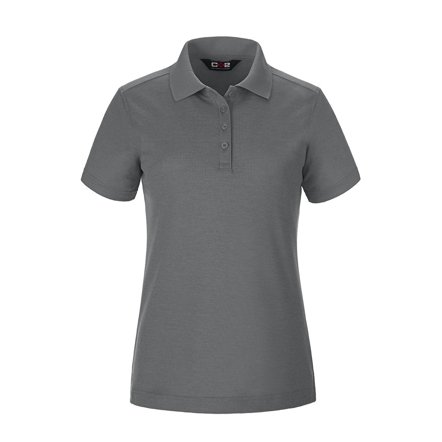 S05736 - Ace Ladies Pique Mesh Polo Steel Grey / XS Polos