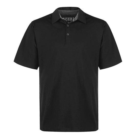 S05750 - Fairway Men’s Poly/Cotton Polo Shirt Black / S