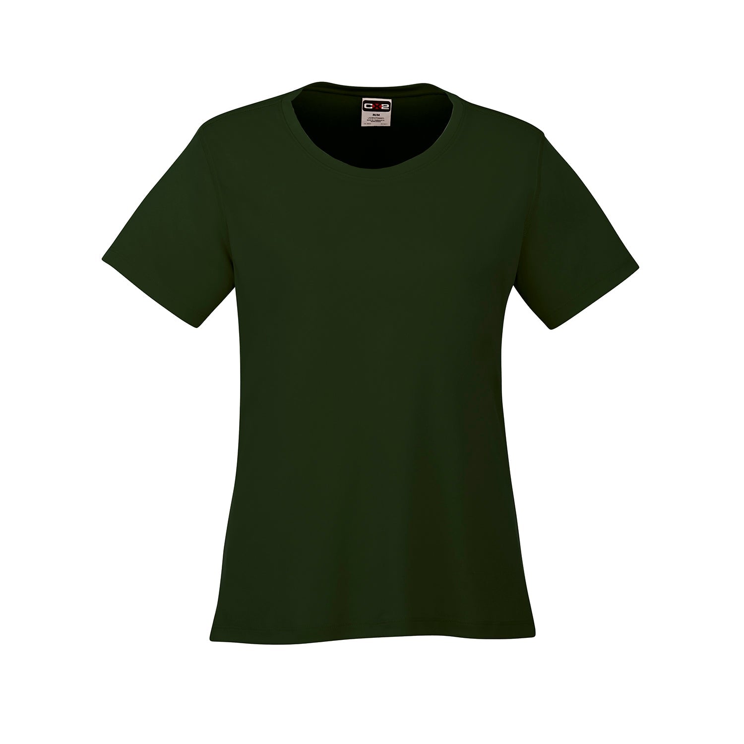 S05936 - Coast Ladies Crew Neck Polyester Tee Forest Green