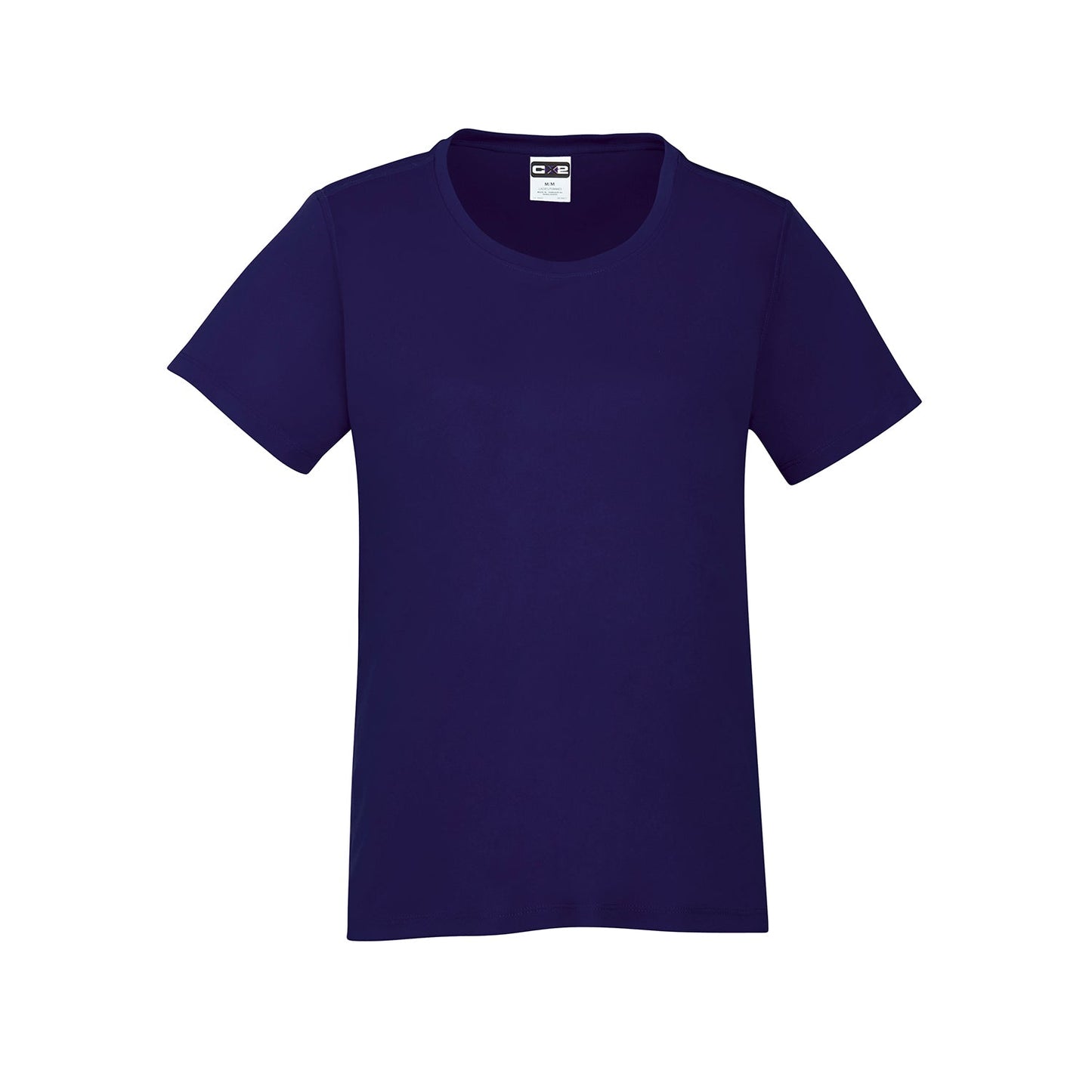 S05936 - Coast Ladies Crew Neck Polyester Tee Purple / XS