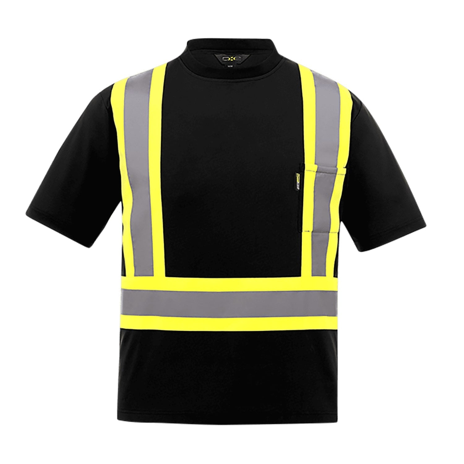 S05960 - Watchman Men’s Hi - Vis Safety T - Shirt Black / XS