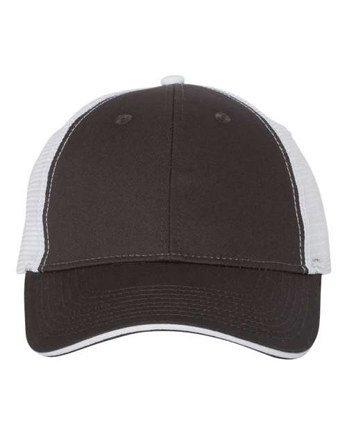 Sandwich Trucker Cap - Charcoal/ White / Adjustable