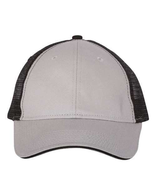 Sandwich Trucker Cap - Grey/ Black / Adjustable