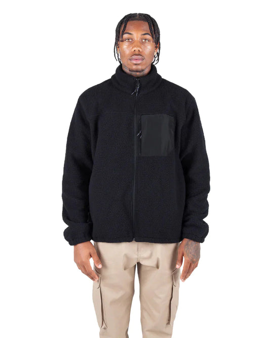 Sherpa Jacket - Black / S Coats & Jackets