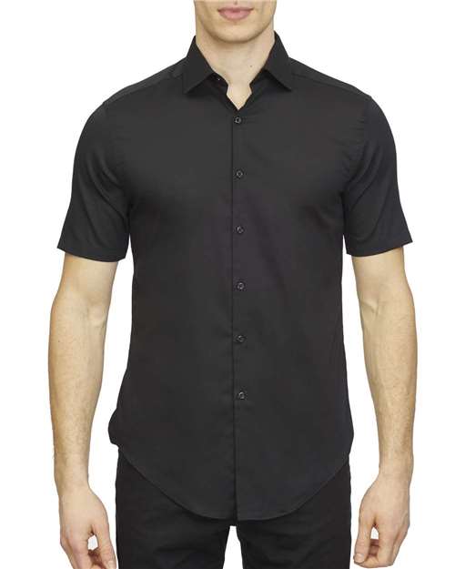 Slim - Fit Twill Shirt - Black / 2XL