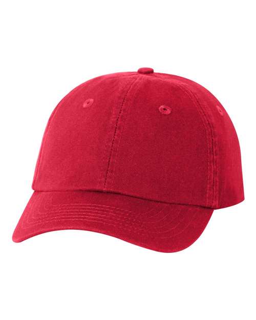 Small Fit Bio - Washed Dad Hat - Red / Adjustable