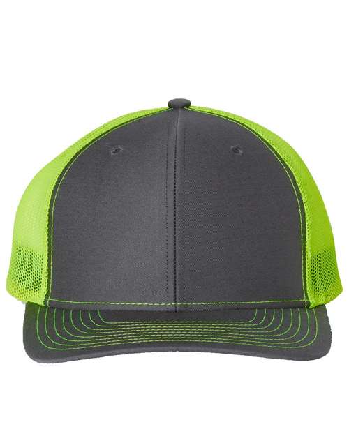 Snapback Trucker Cap - Charcoal/ Neon Yellow / OSFM