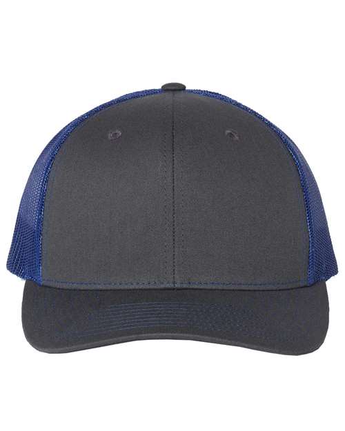 Snapback Trucker Cap - Charcoal/ Royal / OSFM