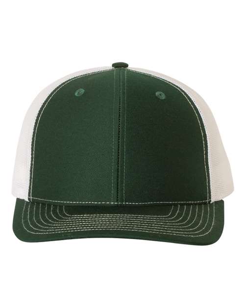 Snapback Trucker Cap - Dark Green/ White / OSFM