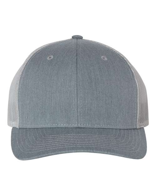 Snapback Trucker Cap - Heather Grey/ Light Grey / OSFM