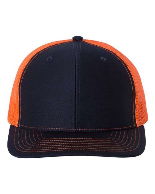 Snapback Trucker Cap - Navy/ Orange / OSFM