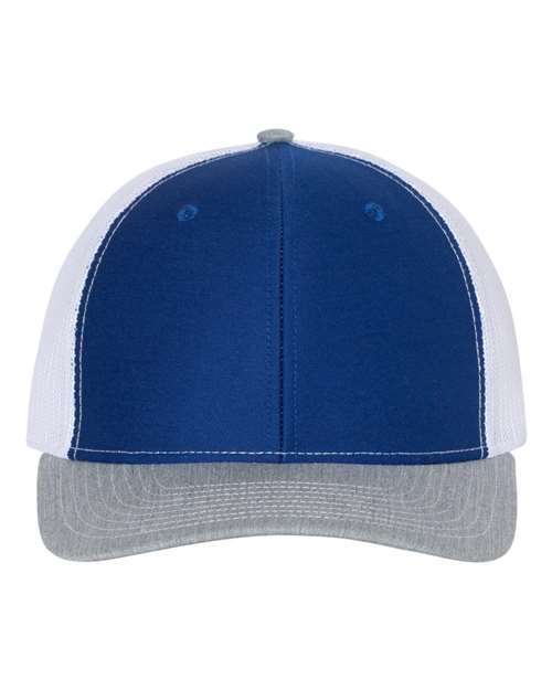 Snapback Trucker Cap - Royal/ White/ Heather Grey / OSFM