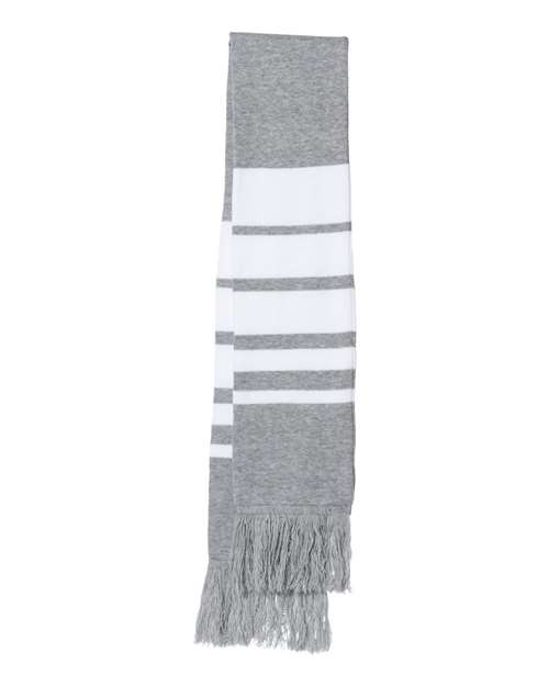 Soccer Scarf - Heather Grey/ White / One Size