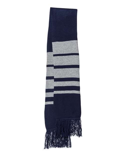 Soccer Scarf - Navy/ Heather Grey / One Size