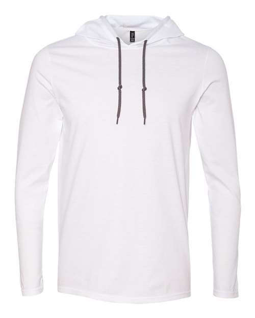 Softstyle® Lightweight Hooded Long Sleeve T - Shirt