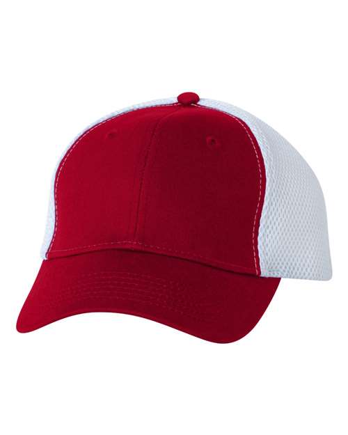 Spacer Mesh - Back Cap - Red/ White / Adjustable