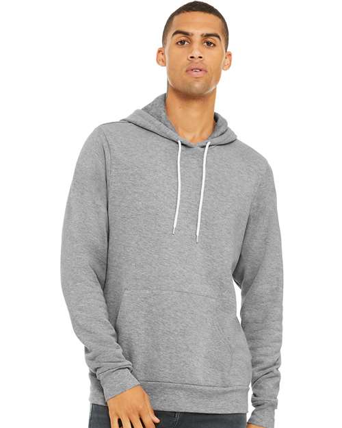 Sponge Fleece Hoodie - Athletic Heather Athletic Heather BELLA + CANVAS Fleece