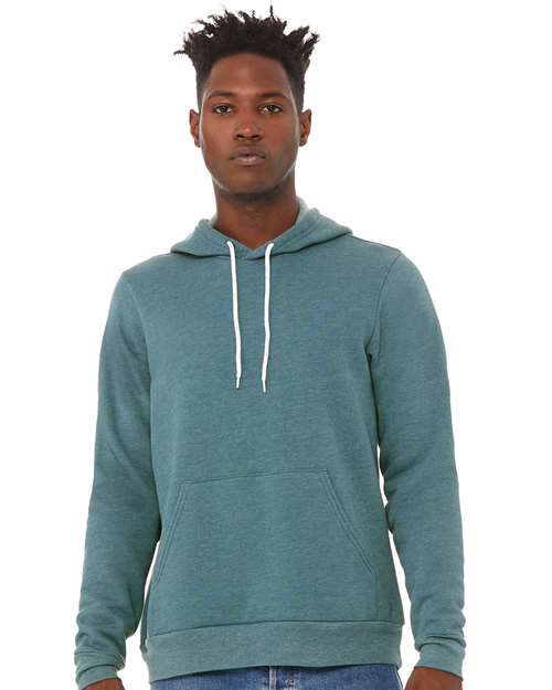 Sponge Fleece Hoodie - Heather Deep Teal Heather Deep Teal BELLA + CANVAS Fleece