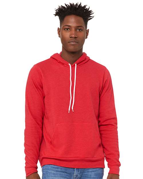 Sponge Fleece Hoodie - Heather Red / XS