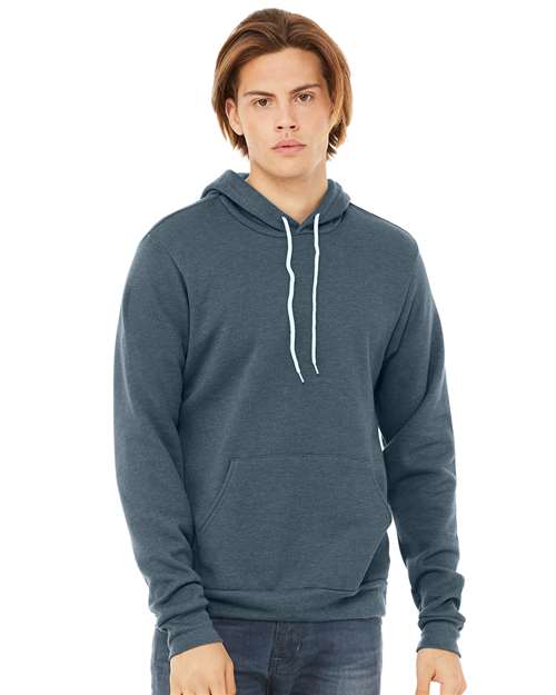 Sponge Fleece Hoodie - Heather Slate Heather Slate BELLA + CANVAS Fleece