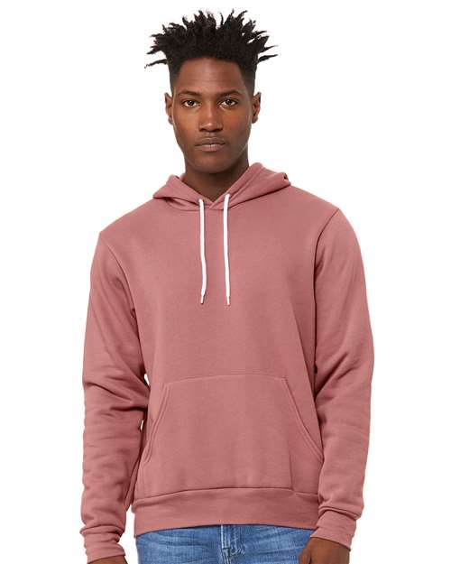 Sponge Fleece Hoodie - Mauve Mauve BELLA + CANVAS Fleece