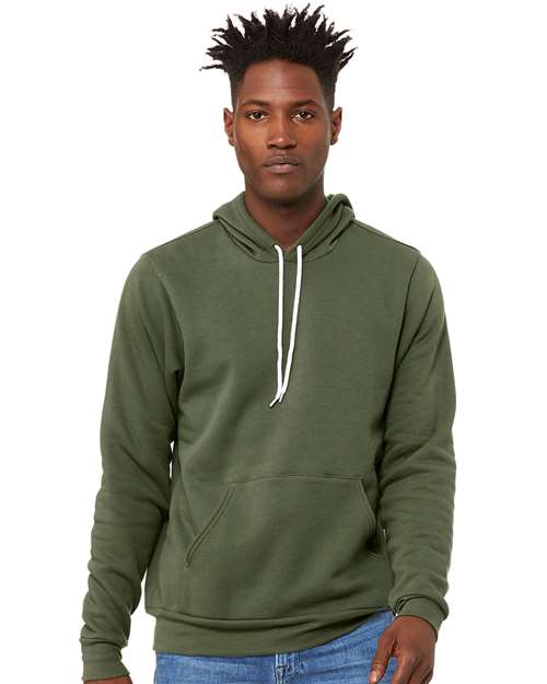 Sponge Fleece Hoodie - Military Green Military Green BELLA + CANVAS Fleece