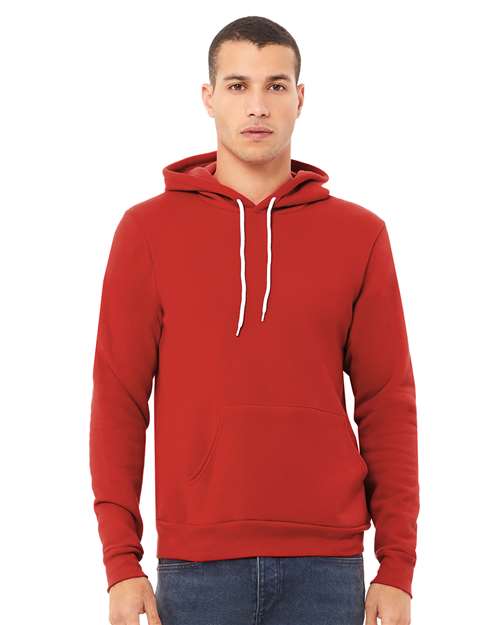 Sponge Fleece Hoodie - Red / XS