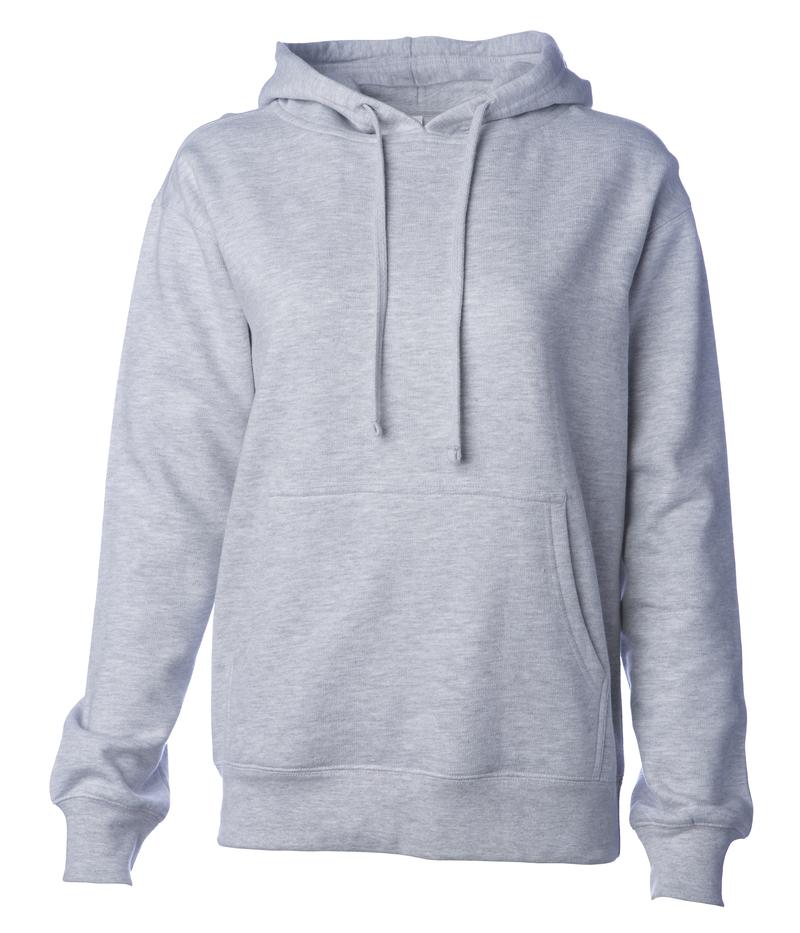 SS008 WOMEN’S MIDWEIGHT HOODED PULLOVER SWEATSHIRT - Grey