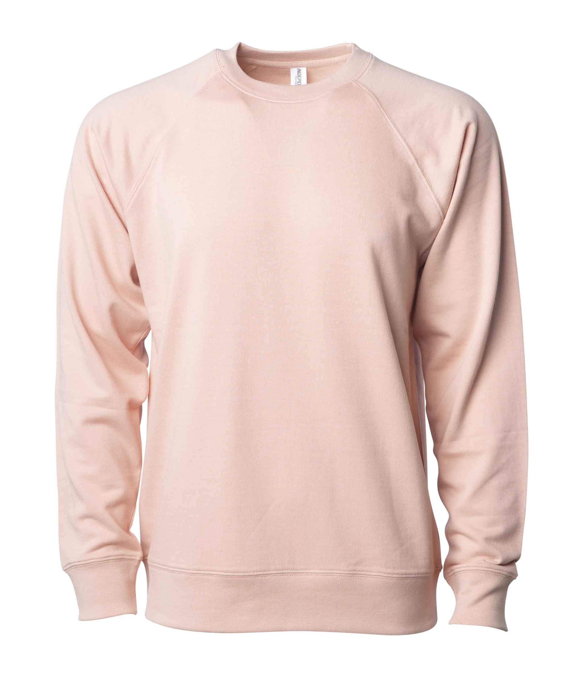 SS1000C Unisex Lightweight Loopback Terry Crew - Rose / XS