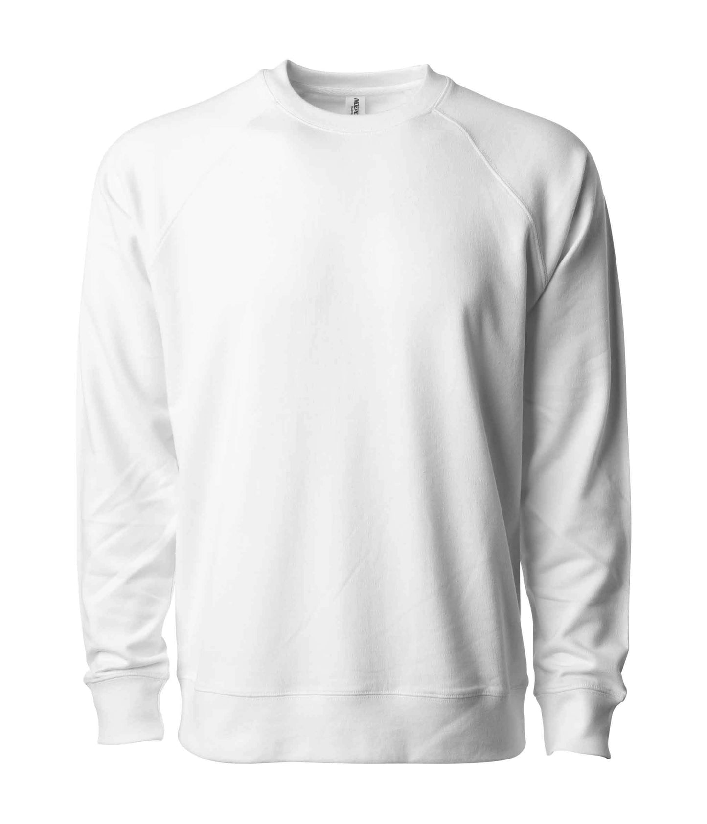 SS1000C Unisex Lightweight Loopback Terry Crew - White / XS