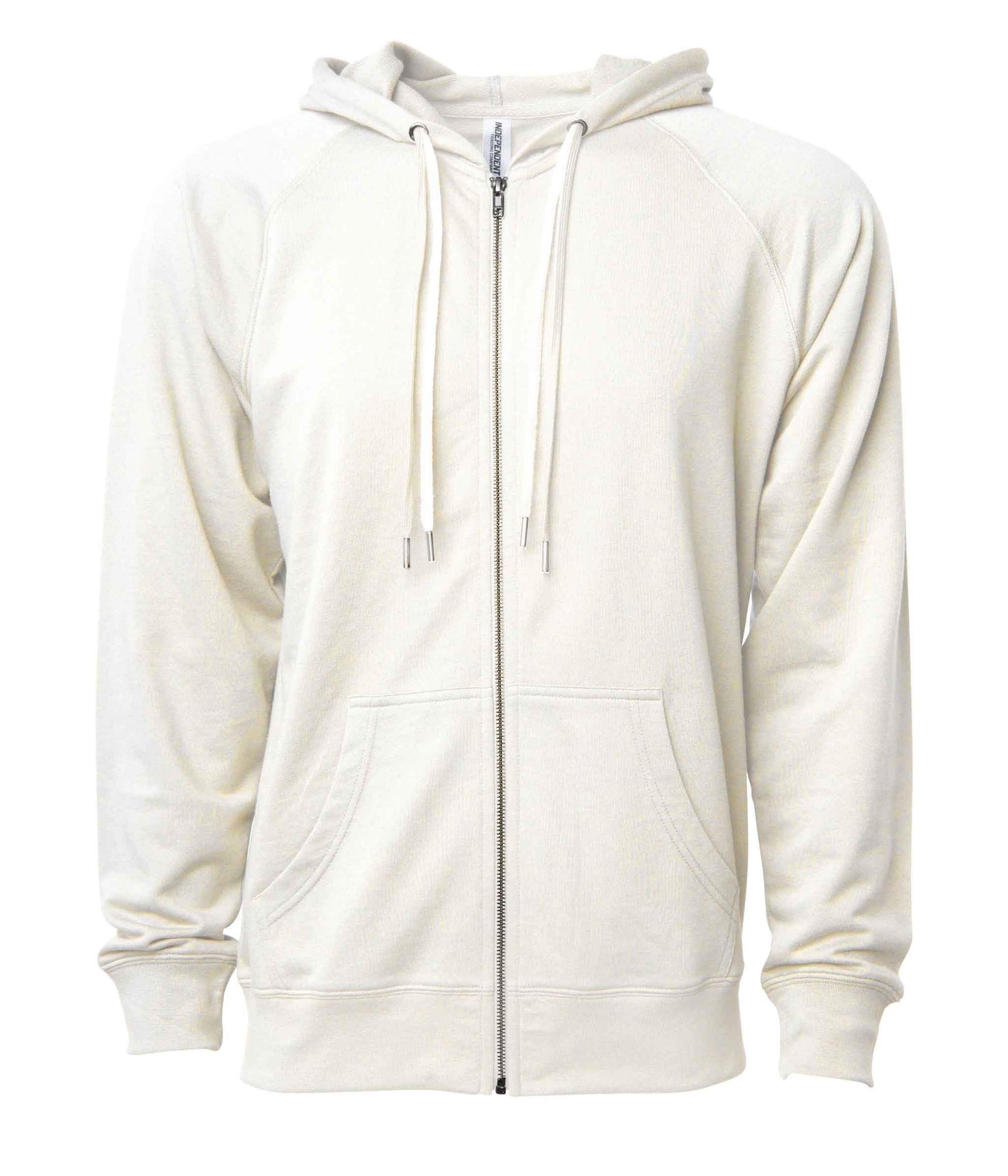 SS1000Z Unisex Lightweight Loopback Terry Ziphood - Bone