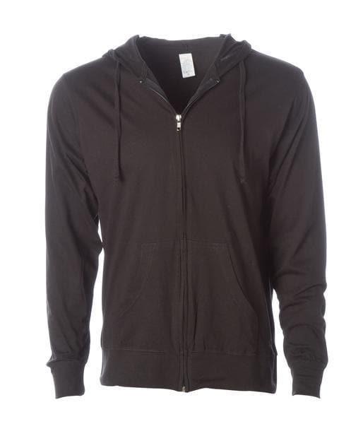 SS150JZ Lightweight Jersey Zip Hood - Charcoal Heather / XS