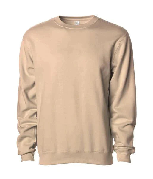 SS3000 - Midweight Crewneck Sweatshirts (3) Sandstone BASIC FLEECE crew neck CREWNECK INDEPENDENT MEN mens shsdchildproduct ss sss standard STANDARD SUPPLY sweatshirt UNISEX WOMEN