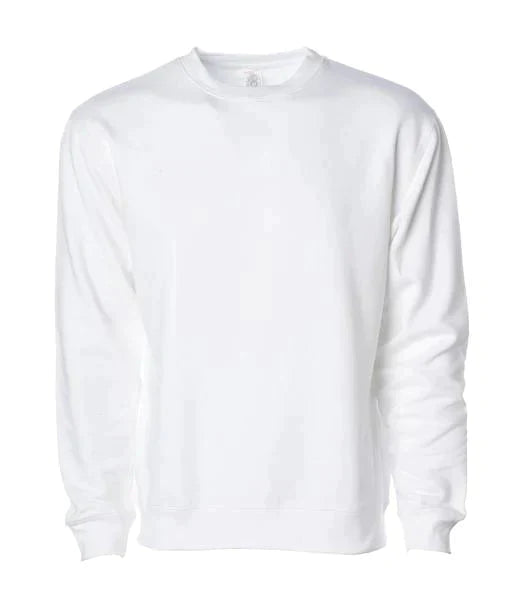 SS3000 - Midweight Crewneck Sweatshirts (3) White BASIC FLEECE crew neck CREWNECK INDEPENDENT MEN mens shsdchildproduct ss sss standard STANDARD SUPPLY sweatshirt UNISEX WOMEN