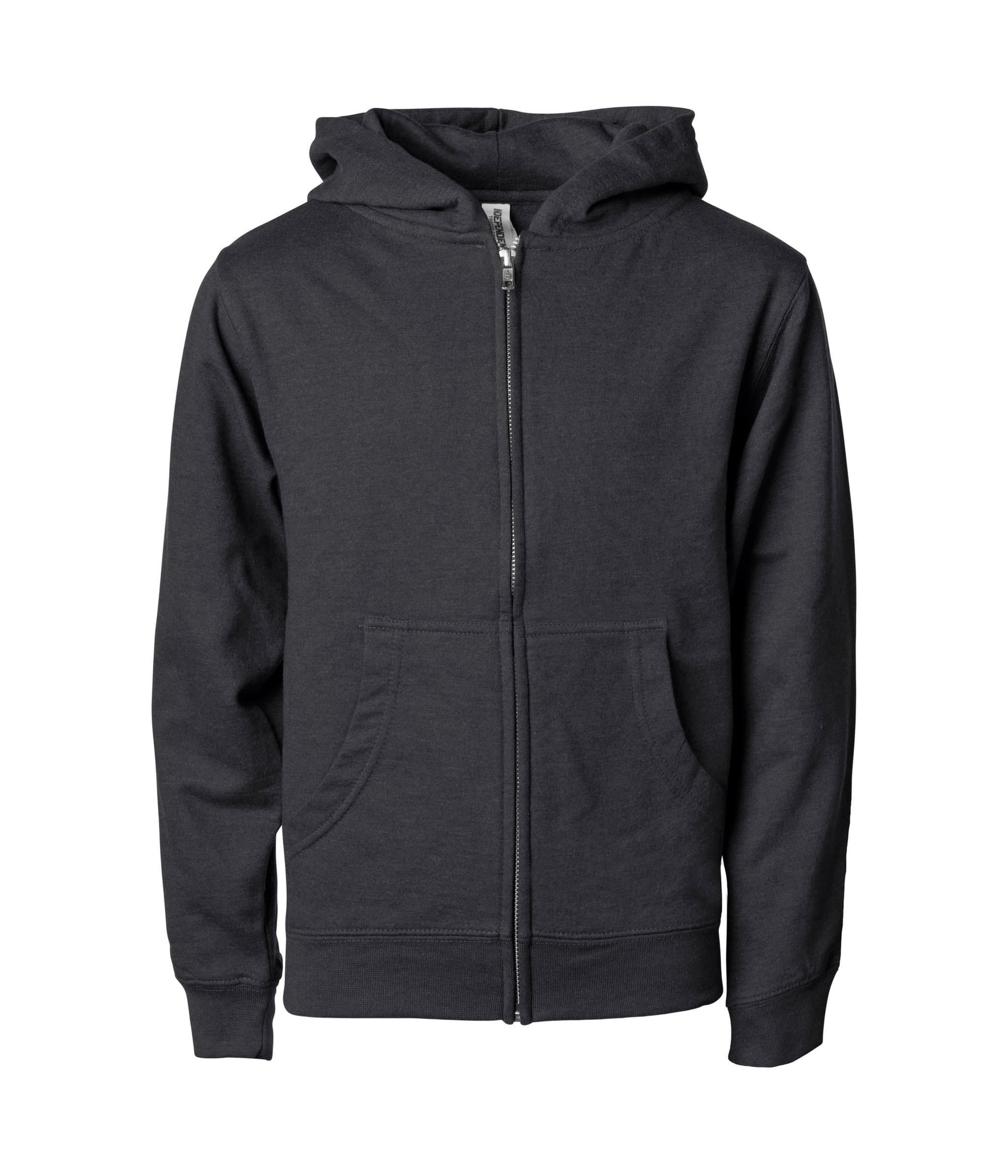 SS4001YZ Youth Midweight Zip Hooded Sweatshirt - Charcoal