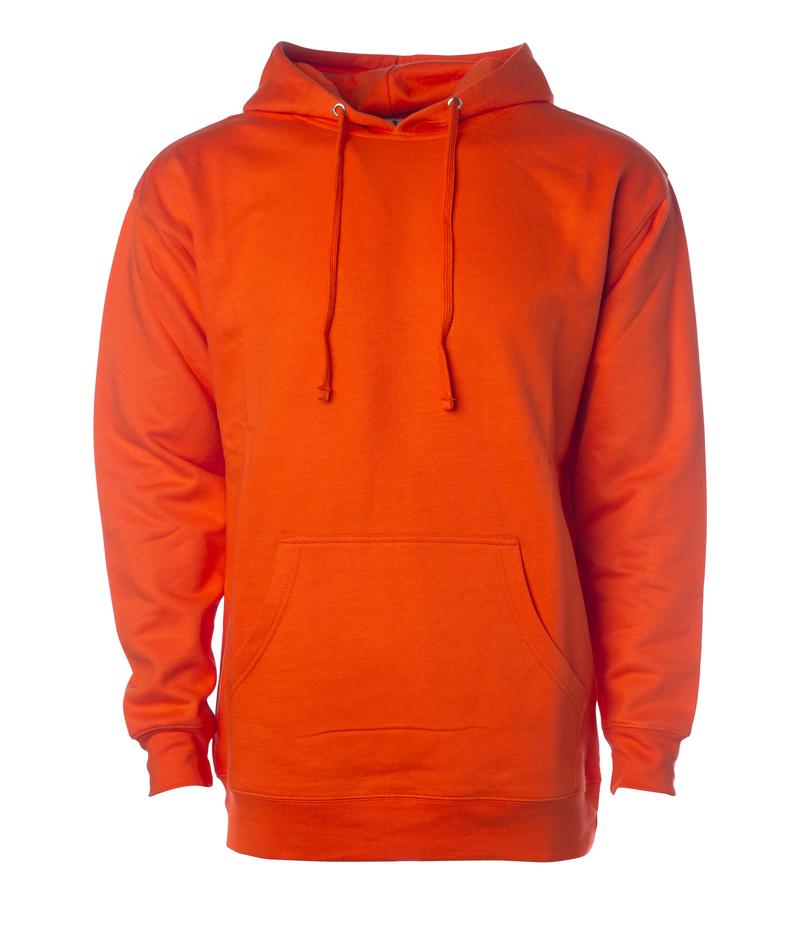 SS4500 - Midweight Hooded Pullover Sweatshirt Orange 4500 BASIC FLEECE fleece Hood hoodie INDEPENDENT MEN mens pullover PULLOVERS shsdchildproduct ss SS4500 sss standard STANDARD SUPPLY sweatshirt