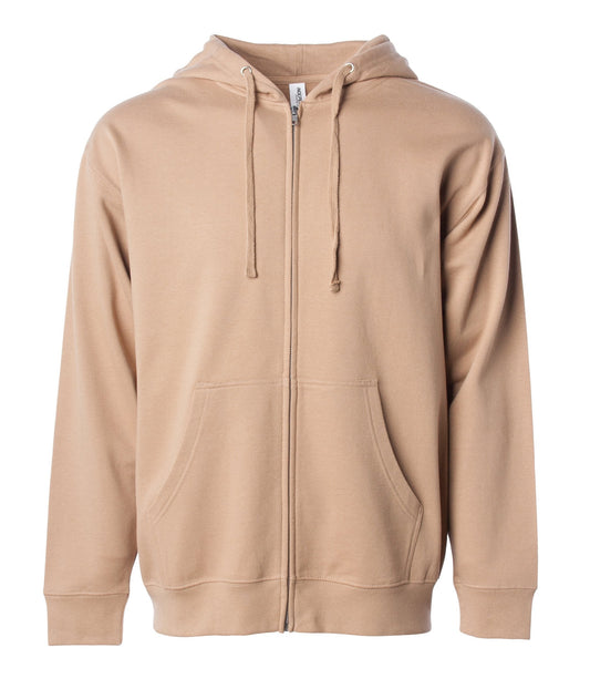 SS4500Z - Midweight Zip Hooded Sweatshirt Sandstone / XS