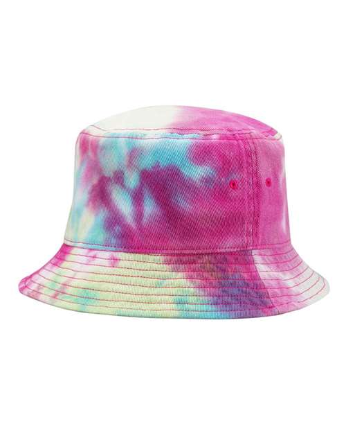 Tie - Dyed Bucket Hat - Raspberry Mist / One Size