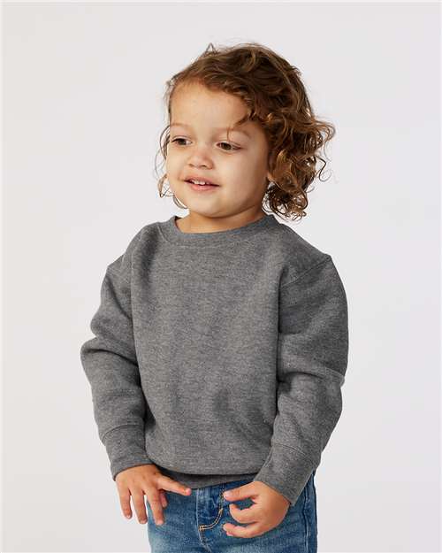 Toddler Fleece Crewneck Sweatshirt Granite Heather Fleece Rabbit Skins