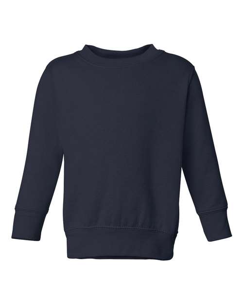 Toddler Fleece Crewneck Sweatshirt Navy Fleece Rabbit Skins