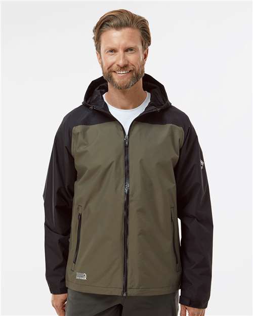 Torrent Waterproof Hooded Jacket - Olive/ Black / S
