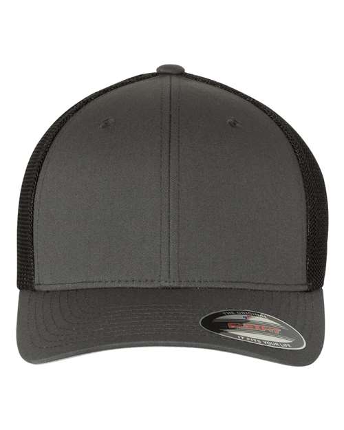 Trucker Cap Charcoal Black One Size Flexfit Headwear