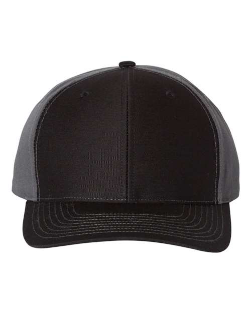 Twill Back Trucker Cap - Black/ Charcoal / Adjustable