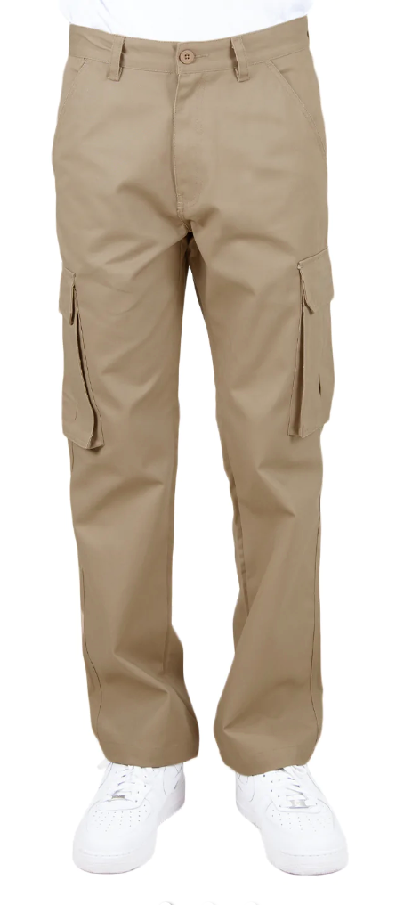 Twill Cargo Pants Khaki cargo PANTS shaka Shaka Wear