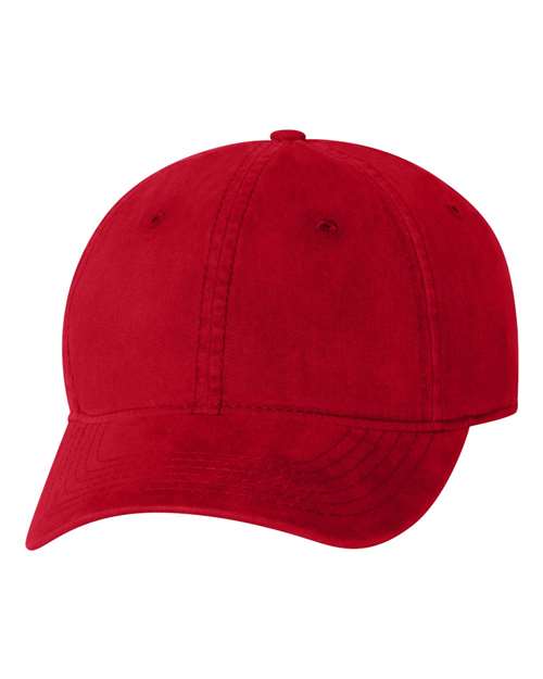 Unstructured Cap - Red / Adjustable