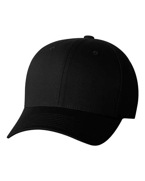 V-Flexfit® Cotton Twill Cap Black Flexfit Headwear